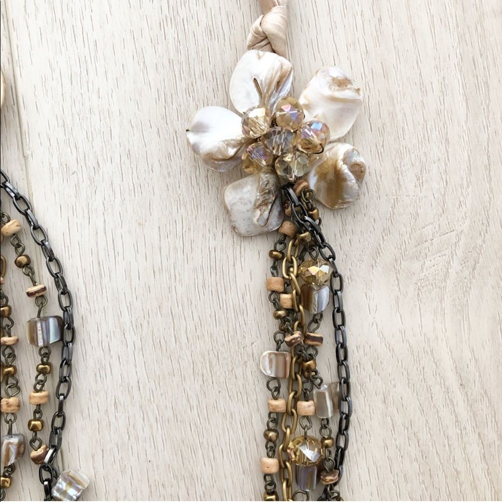 She’ll, Beads And Chain Layer Statement Necklace - image 5